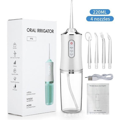 Electric Water Flosser Portable Household Water Flosser Teeth Cleaner Oral Irrigator Dental Flosser