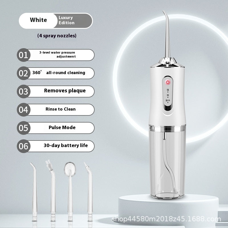 Electric Water Flosser Portable Household Water Flosser Teeth Cleaner Oral Irrigator Dental Flosser